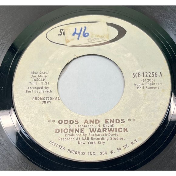 Dionne Warwick Odds And Ends / As Long As There's An Apple Tree 45 Soul Promo - Picture 1 of 4